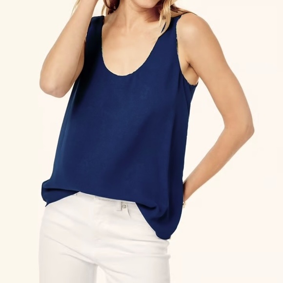 EUC Lilly Pulitzer Florin Reversible V-Neck Blouse Top Take Me to the Sea Sz XXS - Picture 5 of 5